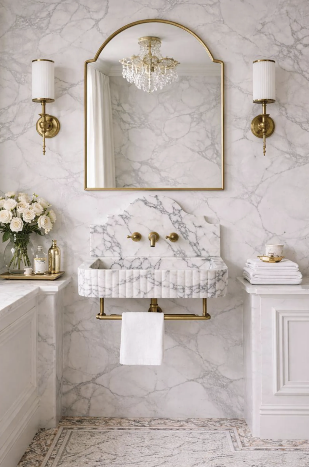 Backsplash Wall Mounted sink