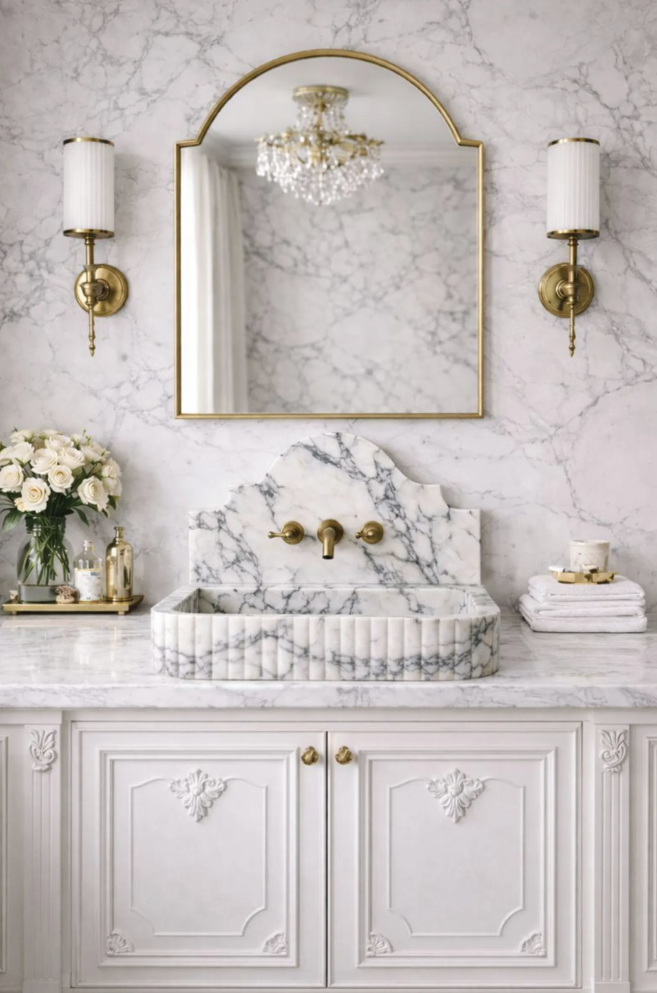 Backsplash Wall Mounted sink