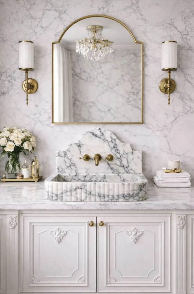 Backsplash Wall Mounted sink