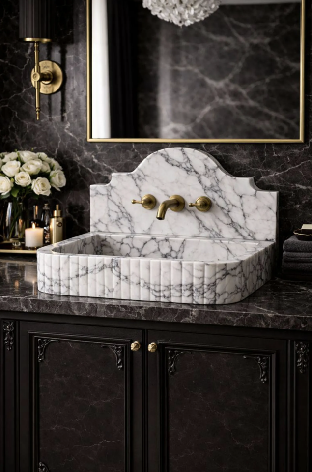 Backsplash Wall Mounted sink