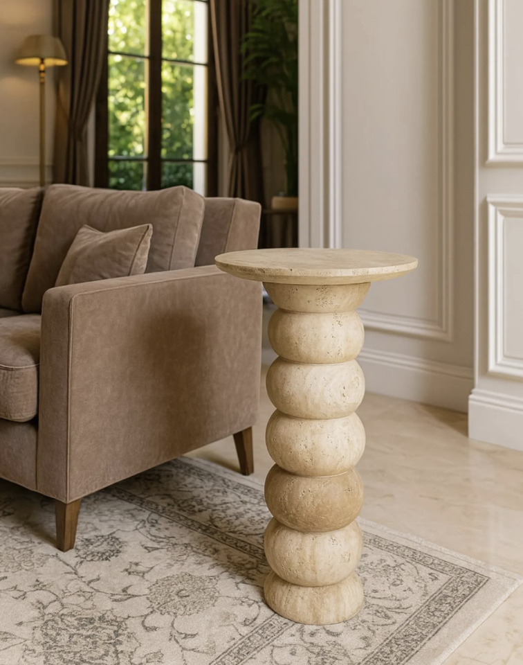 Minimalist Stone Entry Table