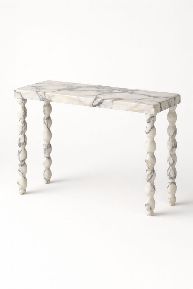 Luxury Entryway Table with Sculptural Legs