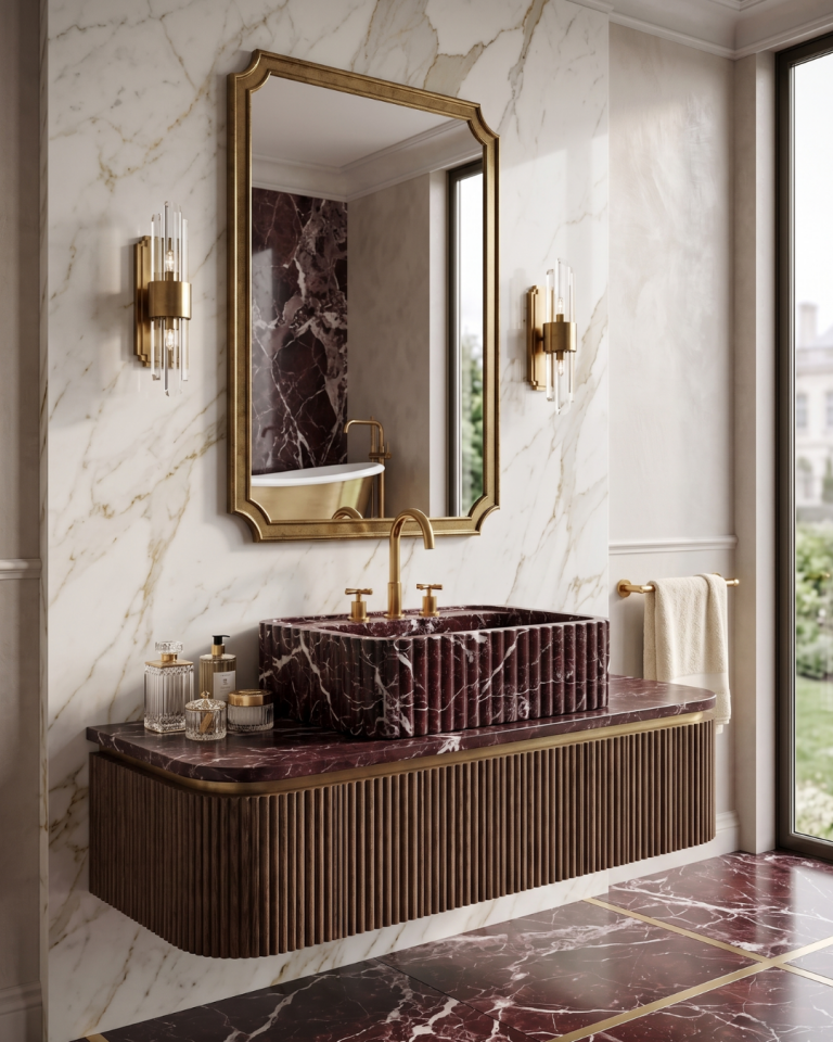 Cherry Marble Sink