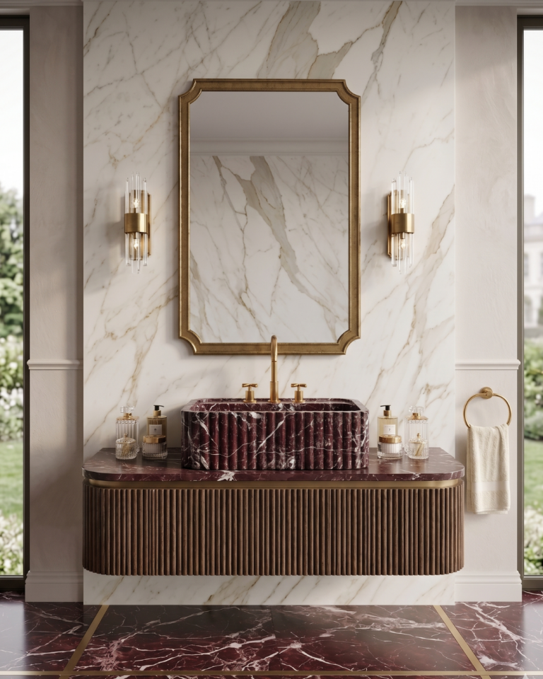 Cherry Marble Sink